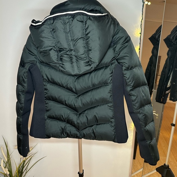 G-STAR RAW Black Hooded Down Puffer Bomber Jacket Coat Size Small - Picture 2 of 8